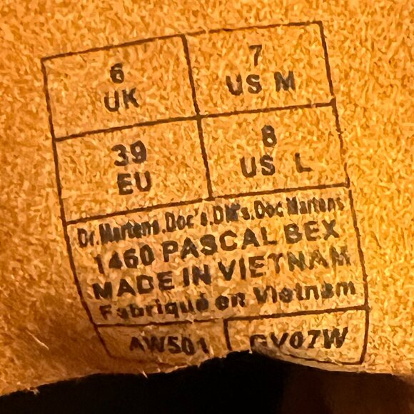 Dr. Martens 1460 Pascal Mid Calf Boot (Like new) - Picture 3 of 3